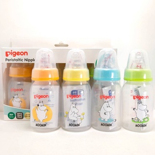 Pigeon (พีเจ้น) ขวดนม RPP มูมิน Moomin พร้อมจุกมินิไซส์ S ( 4 ออนซ์ ) แพ็ค 4 ขวด