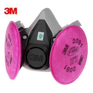 3 M 6200 Electric Welding Mask Anti Oil Smoke 2091 Cement Dust Mask