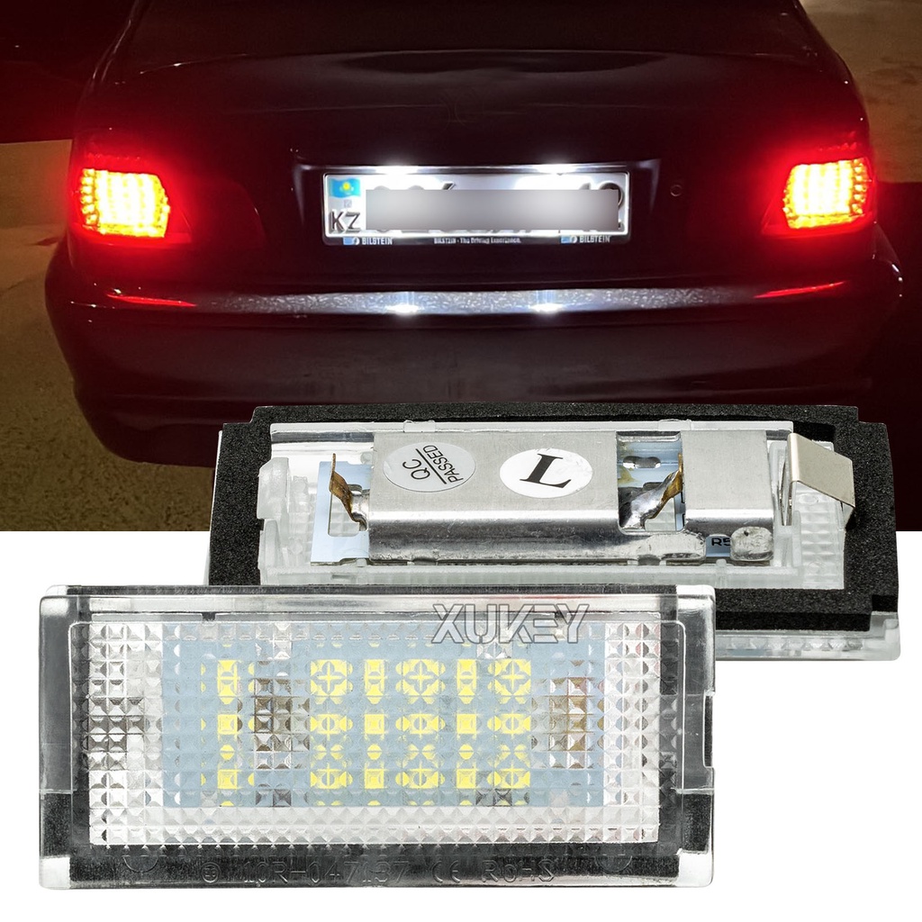 2pcs สําหรับ BMW 3 series E46 4D 5D Touring 1998-2005 รถ LED จํานวนใบอนุญาตแผ่นเย็นสีขาวด้านหลังไฟท้าย 12V Super Bright