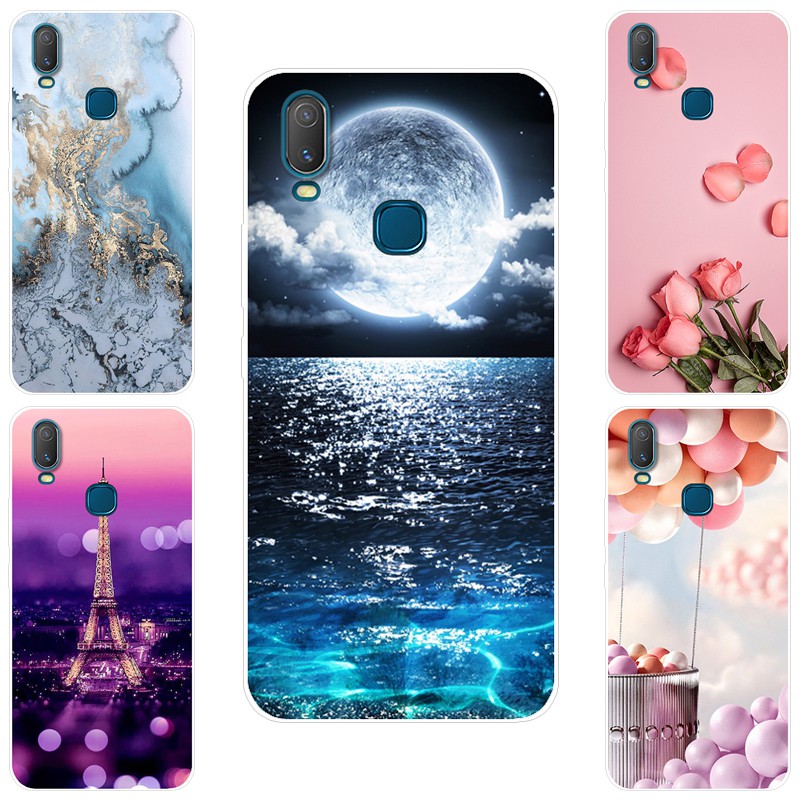 เคสโทรศัพท์สําหรับ VIVO Y11 2019 พิมพ์การ์ตูนรูปแบบกลับป้องกันกรณีสําหรับ VIVO Y11 2019