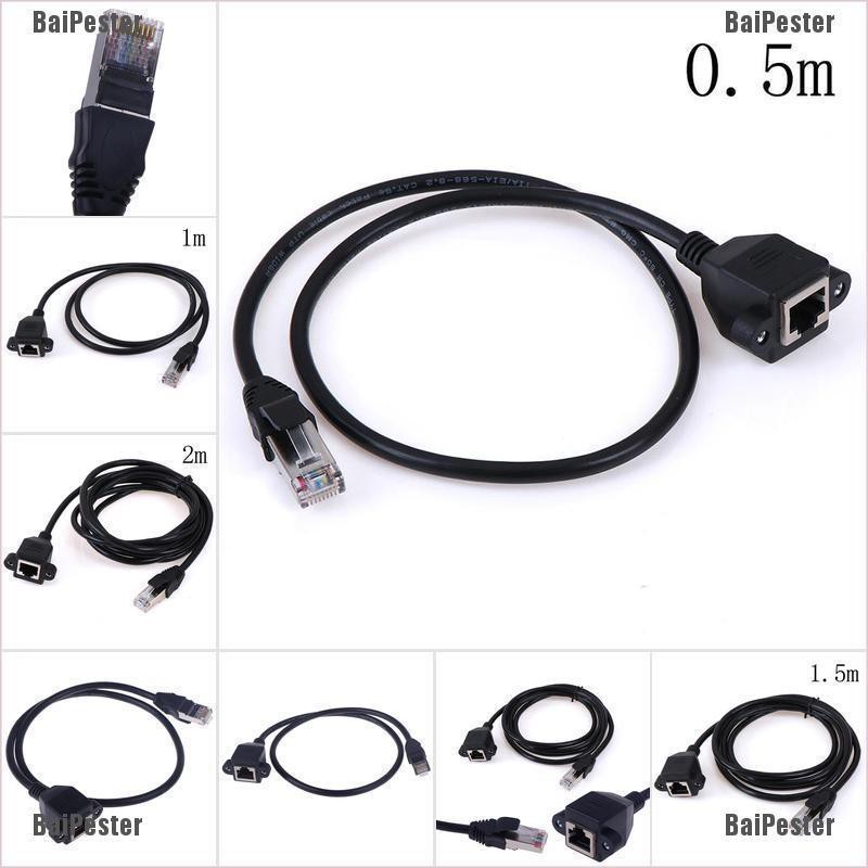 Bipester rj 45 male to female อะแดปเตอร์สกรูเชื่อมต่อเครือข่ายอีเธอร์เน็ต lan