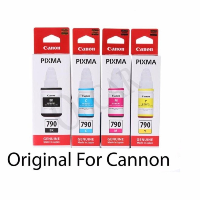 Canon GI-790 เซ็ต4 สี BK/C/M/Y FOR G1000, G2000, G3000,G1010,G2010,G3010,G4010 มีกล่อง หมึกแท้ 100%