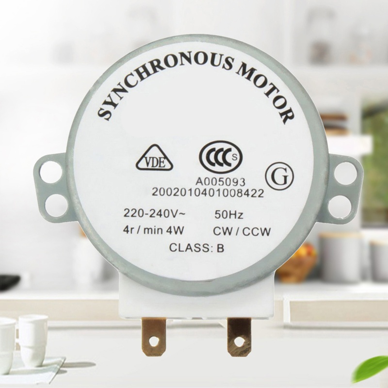 Alilin มอเตอร์ซิงโครนัส AC 220V-240V 4RPM 4W สําหรับเตาอบไมโครเวฟ TYJ50-8A7