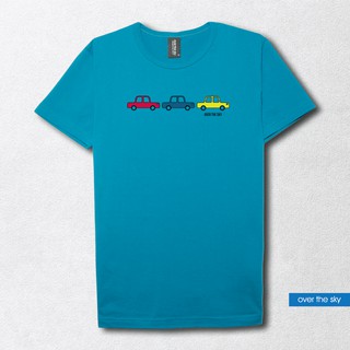 over the sky T-shirt กราฟฟิค เสื้อยืดคอกลม - รถยนต์โบราณ Car