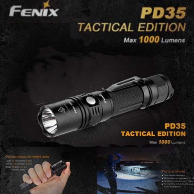 ไฟฉาย Fenix PD35 TAc  1000lumen