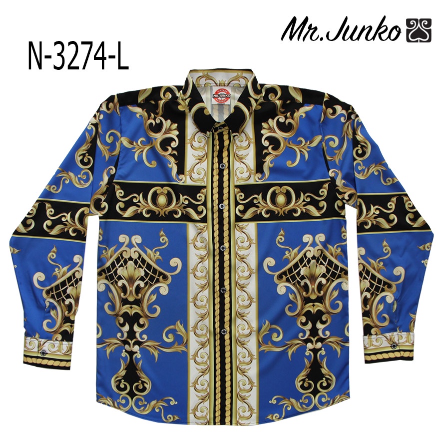 ส่งฟรี เชิ้ตอาเสี่ย แขนยาว Mr-Junko งานต่อลาย ราคาคุ้มค่าที่สุด N-3274-L