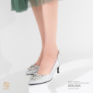 รองเท้าหนังแกะรุ่น Berlina Silver color (สีเงิน)