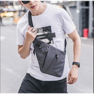 กระเป๋าคาดอก สะพายไหล่ ผ้า canvas  รุ่น NE577