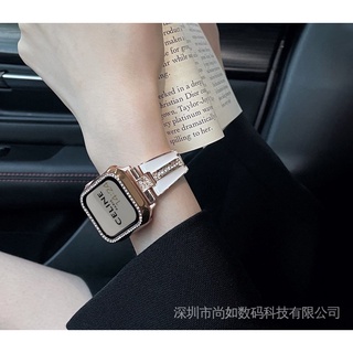 สายนาฬิกาข้อมือ ประดับเพชร สําหรับ Apple iwatch รุ่น 7 6 44 40 มม. 45 มม. 41 มม.