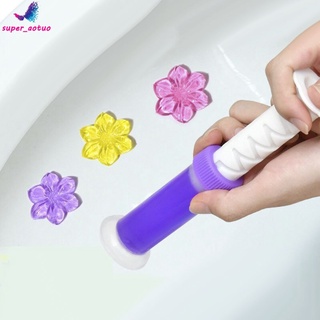 Bathroom Flower Shaped Toilet Gel Potent Deodorant Bubble Cleaner Touch-Free Freshener Gel