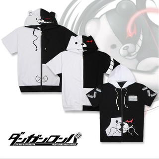 Danganronpa : Trigger Happy havoc เสื้อกันหนาวแขนสั้นผ้าฝ้าย Monokuma