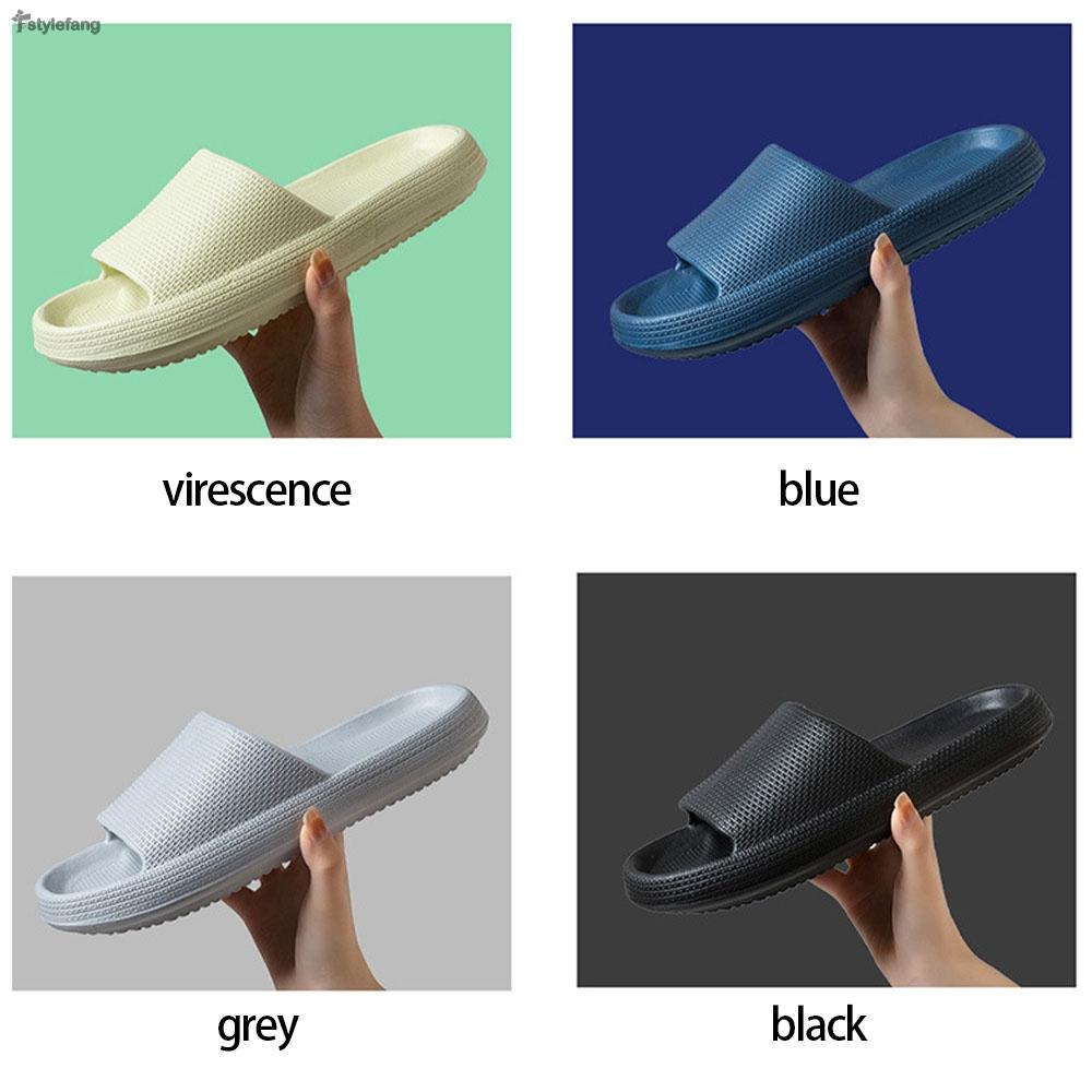 STYLEF-Thick Bottom Slipper Household Indoor Nonslip Bathroom Summer ...
