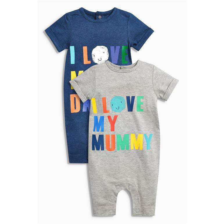 ชุด Romper I Love Mummy/Daddy  จาก NEXT เซท 2ชิ้น