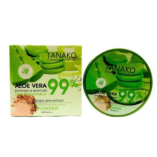 แป้ง Tanako Aloe vera UV powder  SPF 45 PA ++ แป้งบางเบา เกลี่ยง่าย ปกปิดได้เรียบเนียน