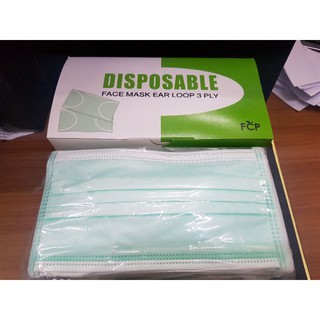 FCP Disposable face mask หน้ากากอนามัย 3 ชั้น คุณภาพ Nelson  50ชิ้น