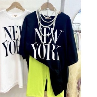 เสื้อยืดสกรีน New York สีดำ ใส่ง่ายๆได้ทุกวัน