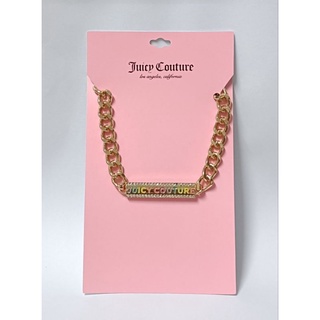 สร้อยคอสีทองฝังเพชร แบรนด์ juicy couture