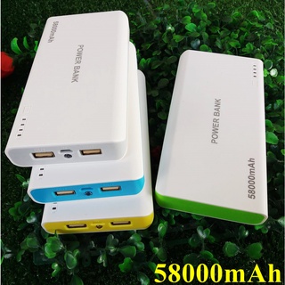 แบตสำรอง 58000mAh แถบสี ฟรี สาย USB