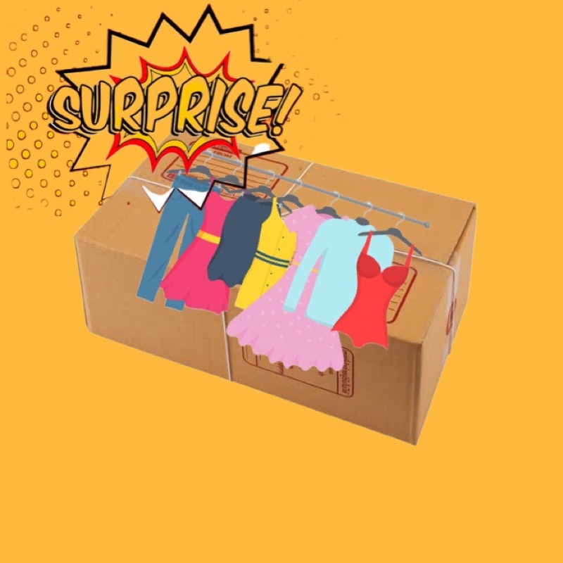 ถุงสุ่มเสื้อผ้า Mystery Random Box💋 เดรส เสื้อ แฟชั่น ผสมงานแบรนด์ <Restock ทุกอาทิตย์ค้าบ>**