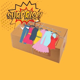 กล่องสุ่มเสื้อผ้า กล่องของขวัญ Random Surprised Box💋 เดรส เสื้อ แฟชั่น ผสมงานแบรนด์ &lt;Restock ทุกอาทิตย์ค้าบ&gt;**