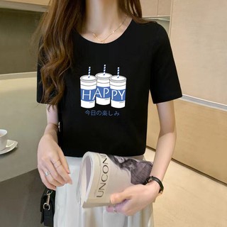 มาใหม่เสื้อยืดคอกลมสําหรับผู้หญิงในการขายเสื้อยืดท็อปส์เสื้อเกาหลีพิมพ์เสื้อกราฟิกสําหรับ W Roe