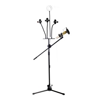 ขาตั้งไมโครโฟน (microphone)  NEW MIC STAND 5 in 1 Model : DP-3P LED (d-power)