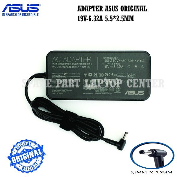 ASUS N751 N751J N751JK N751JM N751JX X750 X750JA X750JB X750JN X750L Z81 Z81D Z8100D 6.32A ADAPTER