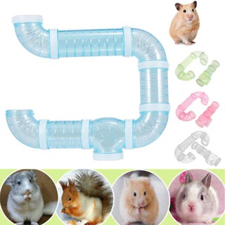 ของเล่นอุโมงค์ใส ขนาดเล็ก สําหรับหนูแฮมสเตอร์ กระรอก
