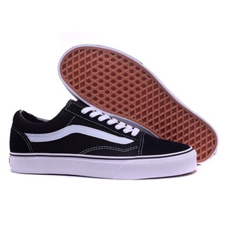 รองเท้าผ้าใบชาย หญิง Vans old school black white  เกรดพรีเมี่ยม พร้อมกล่อง