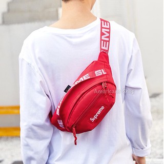  กระเป๋าคาดอก กระเป๋าคาดอก Supreme Shoulder Bag SS18 - N001 กระเป๋าสุพรีม งานป้ กระเป๋าคาดอกผู้ชาย  กระเป๋าคาดอกผู้หญิง