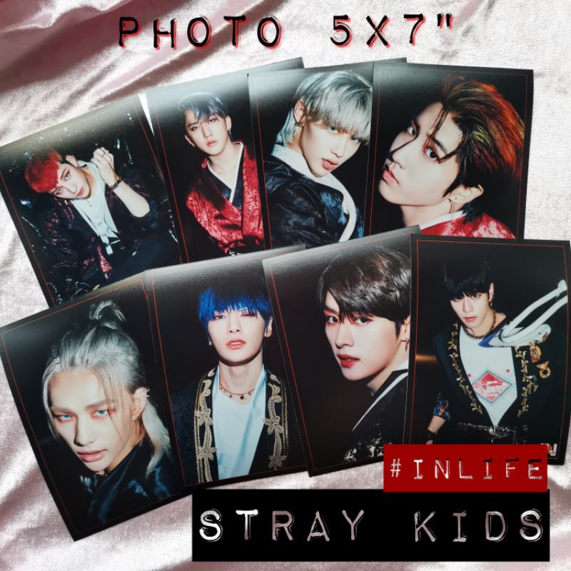 stray kids รูป 5x7 นิ้ว kpop เสตรคิดส์ straykids inlife
