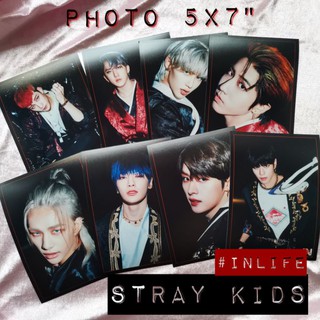 ราคาstray kids รูป 5x7 นิ้ว kpop เสตรคิดส์ straykids inlife