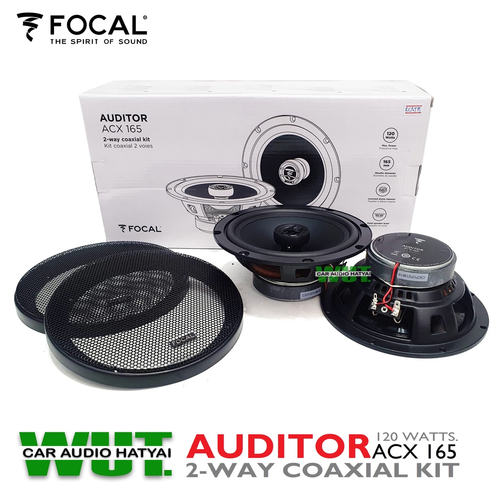 FOCAL AUDITOR ลำโพงรถยนต์ ลำโพงเสียงกลาง แหลม ลำโพง6.5นิ้ว (แกนร่วม) ลำโพง2ทาง กำลังขับ 120วัตต์ Foc