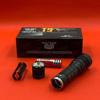 ไฟฉาย T9 ไฟฉายแรงสูง ไฟฉายเดินป่า ไฟฉาย XML-T9 LED Zoom Flashlight ชาร์จ USB(แถมถ่านชาร์จ1ก้อน)