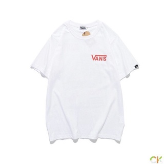 [S-5XL] VANS การ์ตูนเสื้อยืดกราฟิตี้สำหรับผู้ชายผู้หญิงฝ้ายแฟชั่นคุณภาพสูงเสื้อเกาหลีเสื้อยืดลำลองแขนสั้นเสื้อ T SXTYยืด