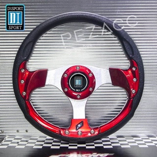 d1 sport พวงมาลัย 12" สปอร์ตน้อต ( เเดง )