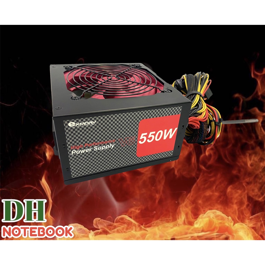 Power Suplly V6 Passive PFC80% 550W รับประกัน 3 ปี