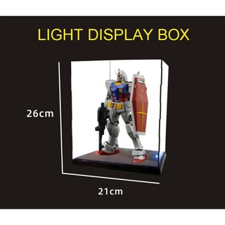 กล่องโชว์โมเดล กันดั้ม กันพลา มีแสง Gundam Gunpla Light Display Box