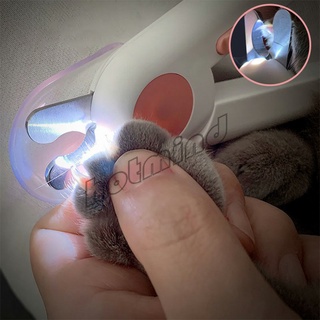 HotMind กรรไกรตัดเล็บสัตว์เลี้ยง มีไฟ LED ใช้สำหรับตัดเล็บสุนัขหรือแมว LED pet nail scissors