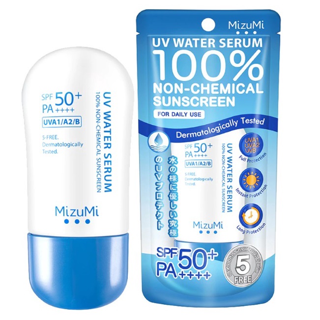 ครีมกันแดด MizuMi UV Water Serum SPF50+ PA++++ 40g มิชึมิ ยูวี วอเตอร์ เซรั่ม เอสพีเอฟ 50+ พีเอ++++ 40กรัม EXP 02/2026