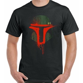 คอตต้อนคอกลมเสื้อยืดคอกลม แขนสั้น ผ้าฝ้าย 100% พิมพ์ลาย Boba Fett Casque Jedi Yoda Darth Vader สไตล์เกาหลี สําหรับผู้ชาย