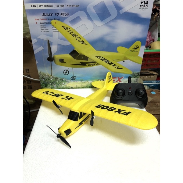 เคร องบ นบ งค บว ทย 2ch Piper J3 Cub No Fx803 Shopee Thailand