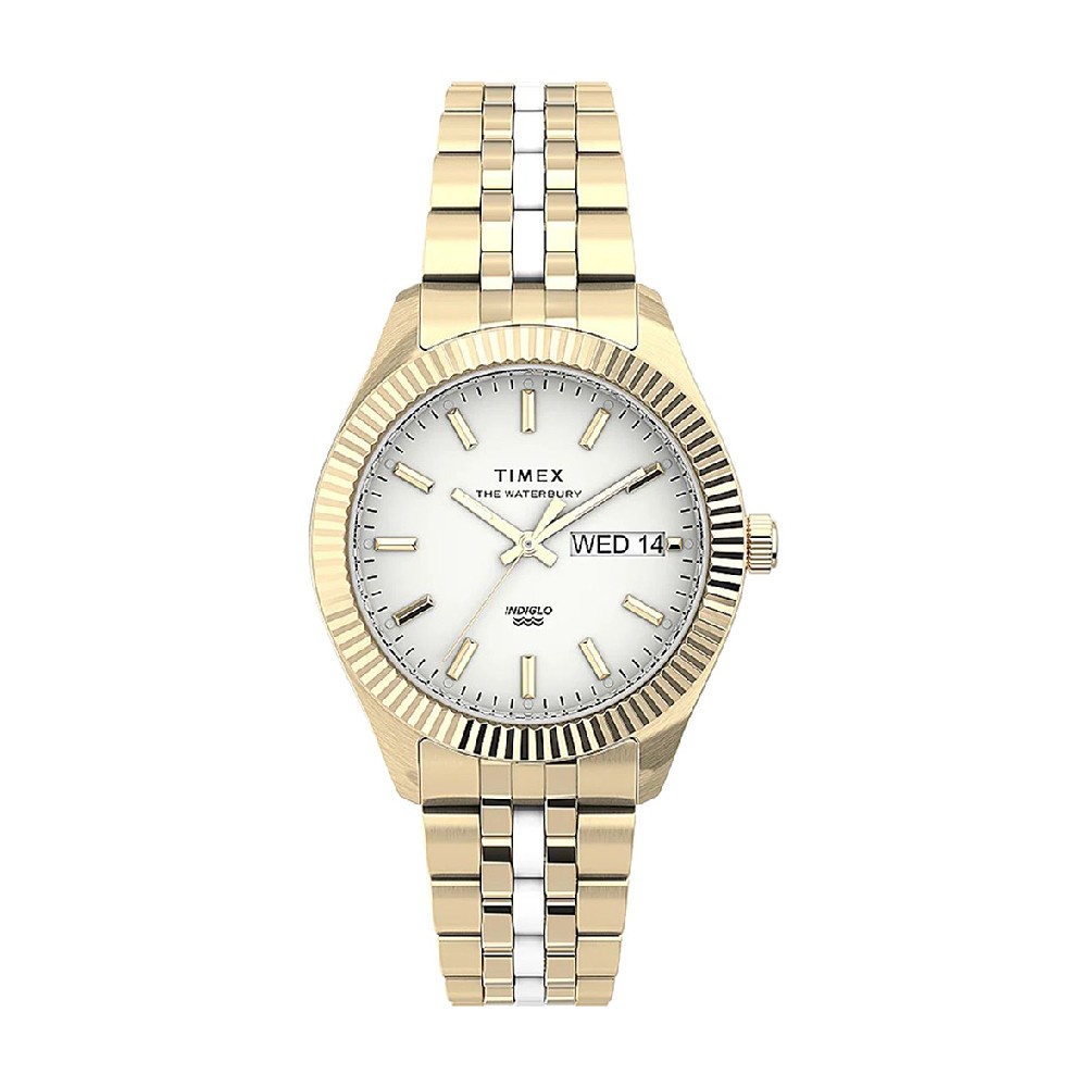 Timex TW2U82900 WATERBURY นาฬิกาข้อมือผู้หญิง สีทอง หน้าปัด 36 มม.