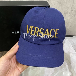 Versace Cap หมวก เวอร์ซาเช่ หมวกแก๊ป ของแท้ unisex ด้านหลังปรับได้ ของแท้ หมวกผู้หญิง หมวกผู้ชาย