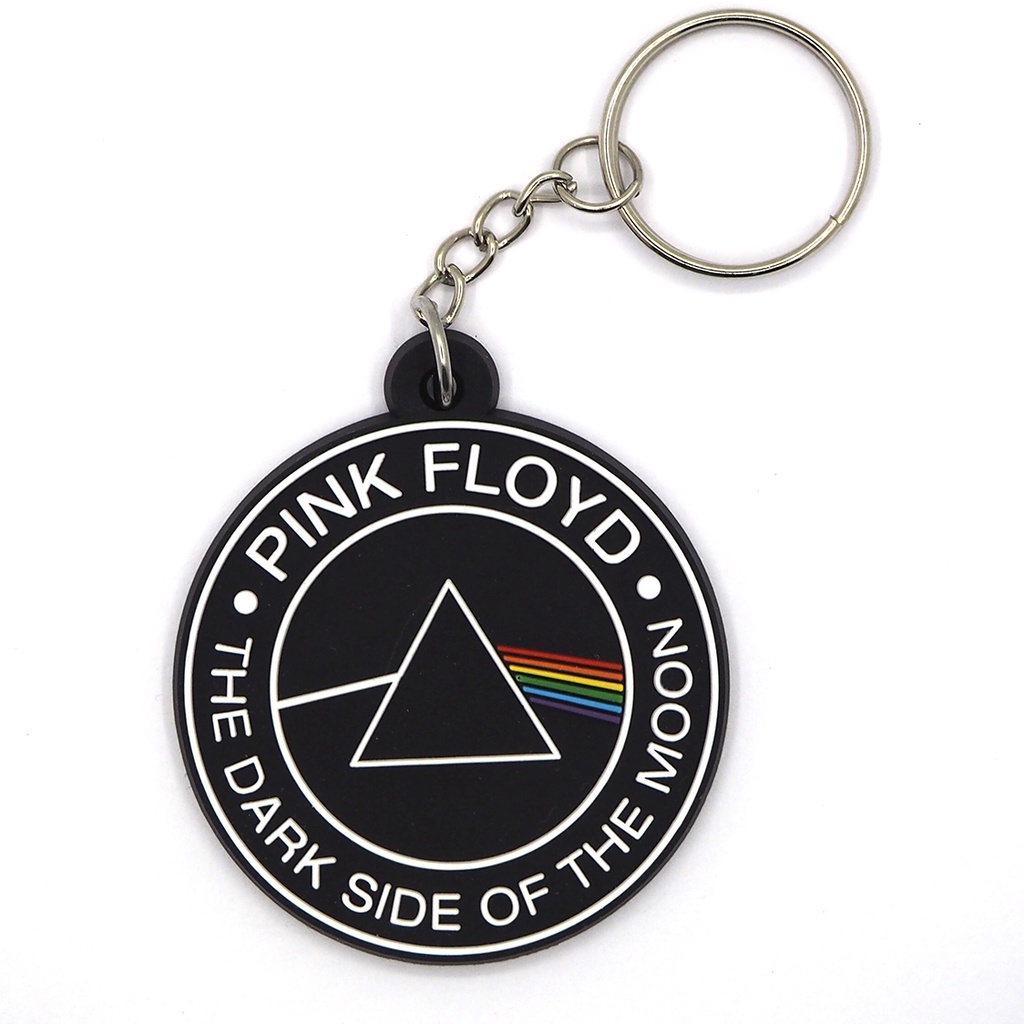 พวงกุญแจยาง Pink Floyd พิงค์ ฟลอยด์ ดำ ตรงปก พร้อมส่ง