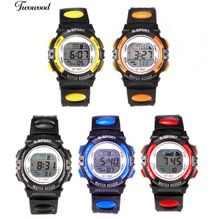 นาฬิกาสำหรับใส่เด็กเล็กนาฬิกา LED Digital Luminous LED Alarm Wrist Watch