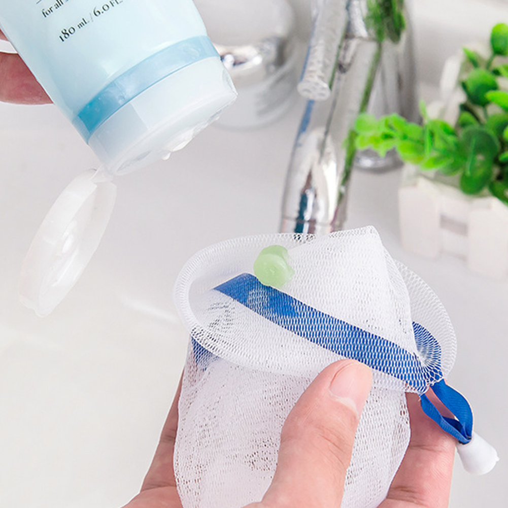 F_Shop Hangable handmade soap facial cleanser foaming net cleansing ...