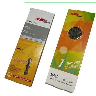 โซ่จักรยาน 104 ข้อ Size 1/2" x 1/8" ยี่ห้อ MAYA M410 โซ่ คุณภาพดี ส่งเร็ว
