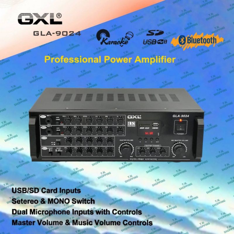 GXL เพาเวอร์แอมป์ ขยายเสียง รุ่น GLA-9024