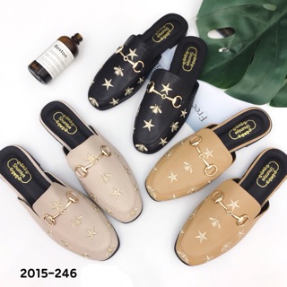 รองเท้าลำลองเปิดส้น  Style Guccii Slipper (+1size จากปกติ) ใช้โค้ดส่วนลด100฿ Code:NEWMIGA
